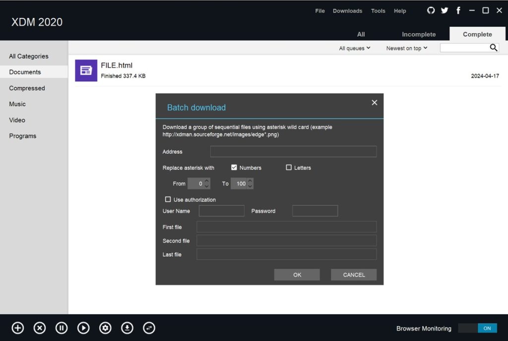 برنامج Xtreme Download Manager (XDM) - لقطة شاشة 4