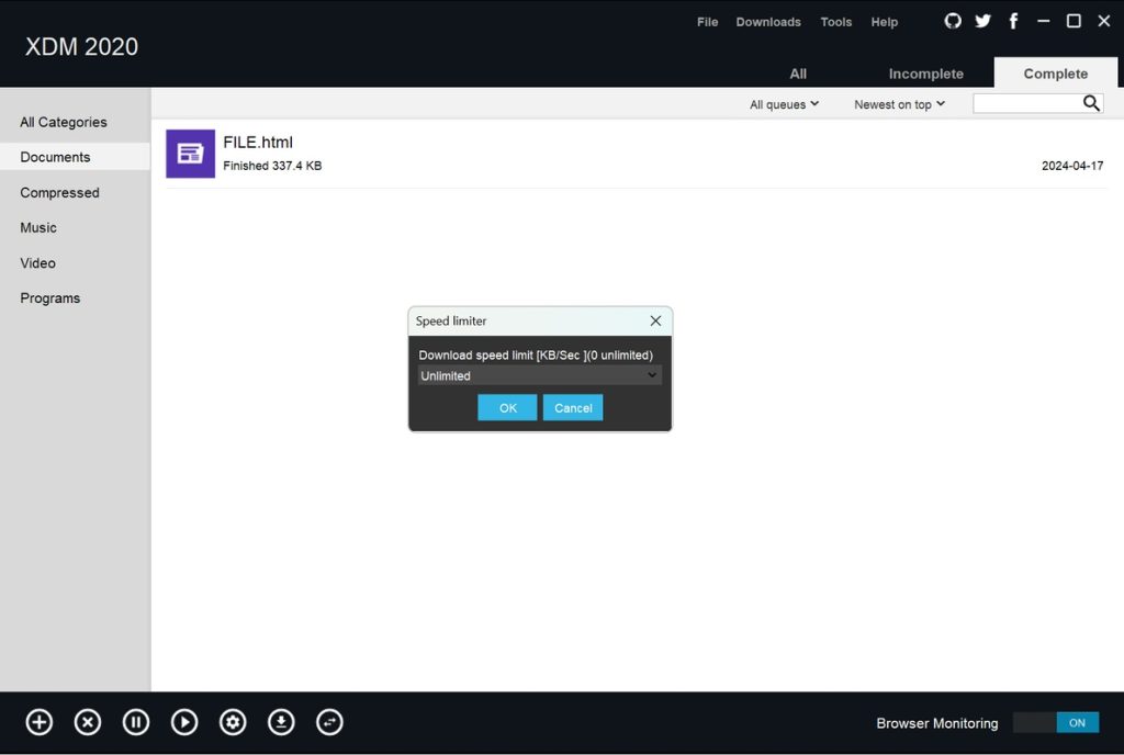 برنامج Xtreme Download Manager (XDM) - لقطة شاشة 5